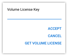 Volume License